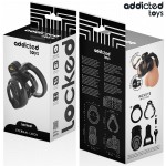 ADDICTED TOYS LOCKED - GAIOLA PARA PÃNIS COM TRAVA ETERNA 9 CM